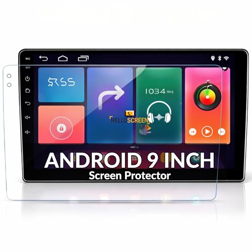 Image of Screen Protector for Android Car Stereo - 9 Inch Infotainment Touch Screen Guard | Anti Scratch HD Clear | Car Dashboard Accessories [Not Tempered Glass]