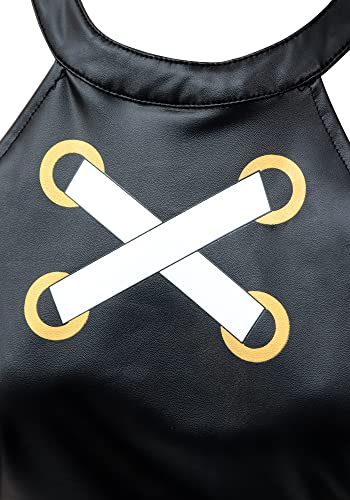 DAZCOS Women's Cosplay Costume Outfit with Golves and Waist Belt for Halloween