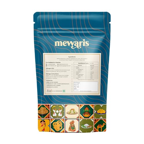 Image of MEWARIS Jeera Puri Crisp Savory Snack Made with Refined Wheat Flour & Cumin Seeds 200G