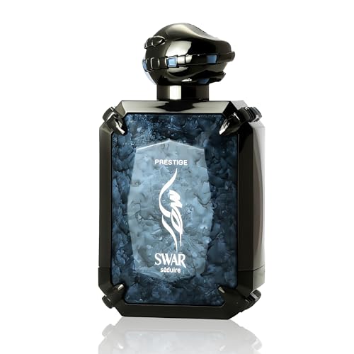 Image of SWAR SEDUIRE Cologne for Men | Warm Spicy Gourmand Eau de Parfum | 100ml Long Lasting Perfume with Cinnamon, Oud, Vanilla & Leather | Rich Seductive Scent