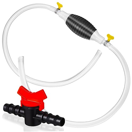 GRIRIW 1 Juego De Bomba De Sifón De Transferencia De Combustible, Bomba Manual, Manguera De Sifón De Gasolina, Bomba De Sifón para Gasolina