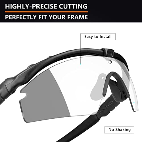Image of Alphax Polarized Replacement Lenses for Oakley Si M Frame 3.0 OO9146 Sunglasses - Glare Reduction | Precision Cutting