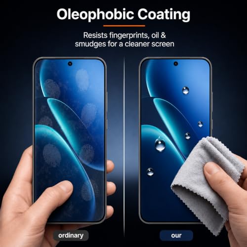 Image of Tempered Glass for iQOO Z11 | 9H Military-Grade Hardness | Gaming Optimized True Touch | Edge-to-Edge Case Friendly Fit | HD Clear Bubble-Free Screen Protector