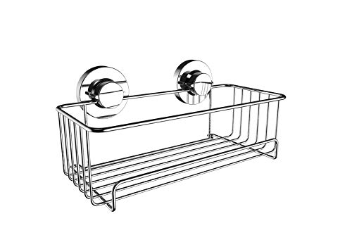 Britten & James Duschzubehör mit Saugnäpfen, edelstahl, Shower Tidy Cover