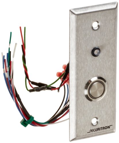 Securitron PB4LN-2 Stainless Momentary Narrow Stile, Stainless Steel, 4-Ampere image 2