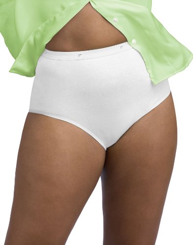 Just My Size Cotton Briefs 5-Pack 5-Pack, White, 11