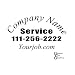 14" x 24" Business Vinyl Custom Lettering (Set of 2)