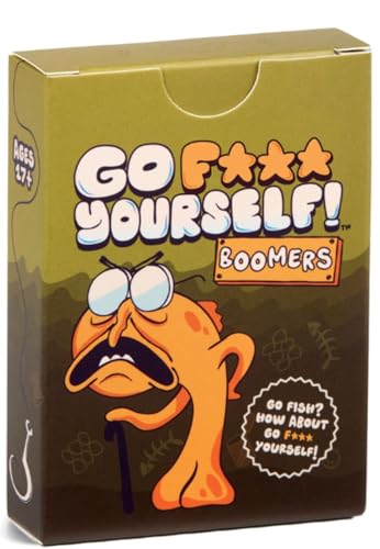 Go F Yourself Boomers! Grown Up Go Fish Card Game Funny Gag Gift Card Deck