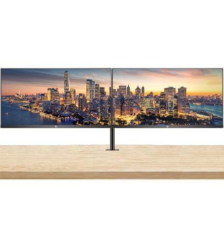 Image of HP Series 7 Pro 27-inch 727pk 4K UHD (3840 x 2160) LCD IPS Monitor, 2-Pack Daisy Chain Connectivity, Full Dock, USB Hub, Thunderbolt 4 USB-C, RJ-45 Bundled with Desk Mount Dual Monitor Stand