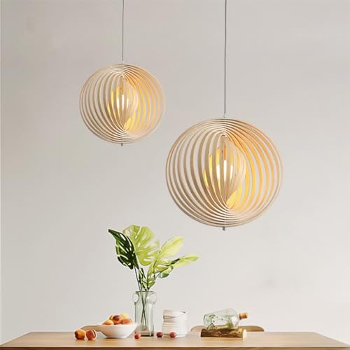 Suspension en bois et fer forgé GYORI au design créatif pour chambre