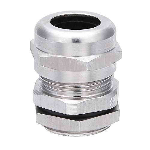 Aexit M221.5 Metal Electrical Boxes, Conduit & Fittings Waterproof Connector Fastener Locknut Stuffing Cable Gland Cable Range 10-14mm Thread Conduit Fittings Length 8mm