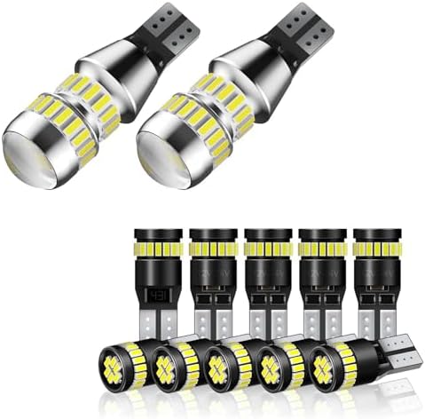 AUXITO 912 921 LED Bulb and 168 194 LED Bulbs, Total 12 Bulbs