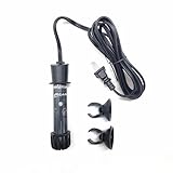Lifegard Aquatics Adjustable Quartz Glass Aquarium Heater – UL Listed, Bi-Metal Electronic Construction – Includes Suction Cup Mounting Brackets, Thermal Protection – 250 Watt