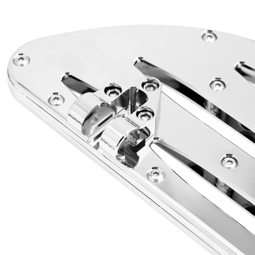 Repose-pieds avant large chrome pour Harley Dyna Softail Glide - 5
