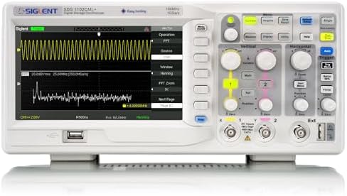 Siglent Technologies SDS1102CML+ Digital Storage Oscilloscope, 100 MHz