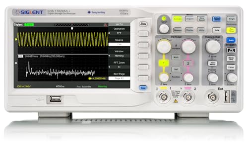 Siglent Technologies SDS1102CML+ Digital Storage Oscilloscope, 100 MHz