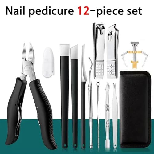 Ensemble de coupe-ongles pour hommes avec étui portable