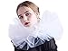 BLESSUME Renaissance Kragen Gothic Mesh Rüschen Collar (Weiß)
