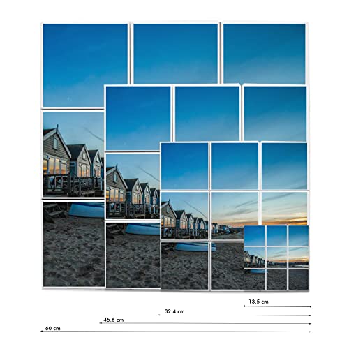 Carreaux céramique décoratifs bord de mer faïence murale vacances 45x45