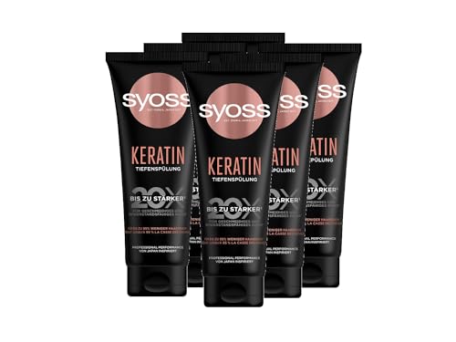 SYOSS Acondicionador profundo con queratina, 6 unidades (6 x 250 ml)