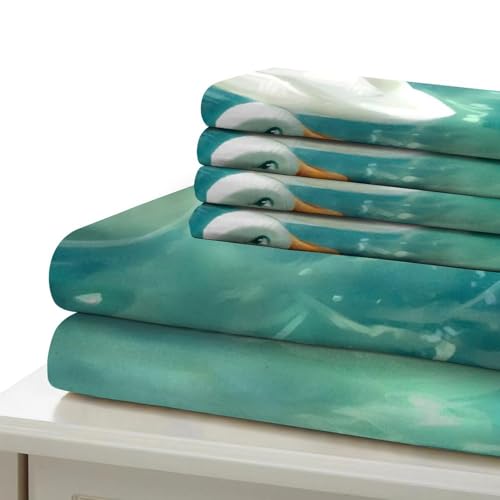 Ensemble de literie imprimé oie blanche pour décorer la chambre - 6