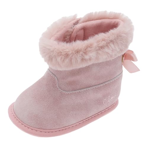 Chicco, Botas Bebé-Niñas con Cierre de Gancho y Bucle, Botines Bebé-Niñas Cálidos, Cómodos, Ligeros y Transpirables, para Otoño e Invierno, Zapatos Bebé 0-24 Meses, Rosa, 17 EU