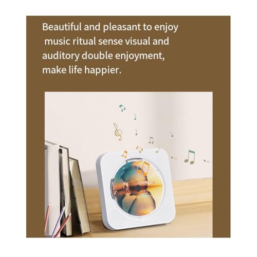 Lecteur CD portable noir avec mode casque pour une écoute tranquille