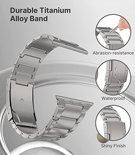 MoKo Upgraded Titanium Watch Band, Compatible with Apple Watch Ultra 3/ Ultra 49mm - Image 4