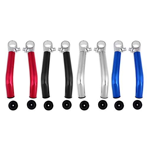 F Fityle 1 Par Premium Mountain Bike Bar End Liga De Alumínio Da Bicicleta Guiador Termina Aperto No