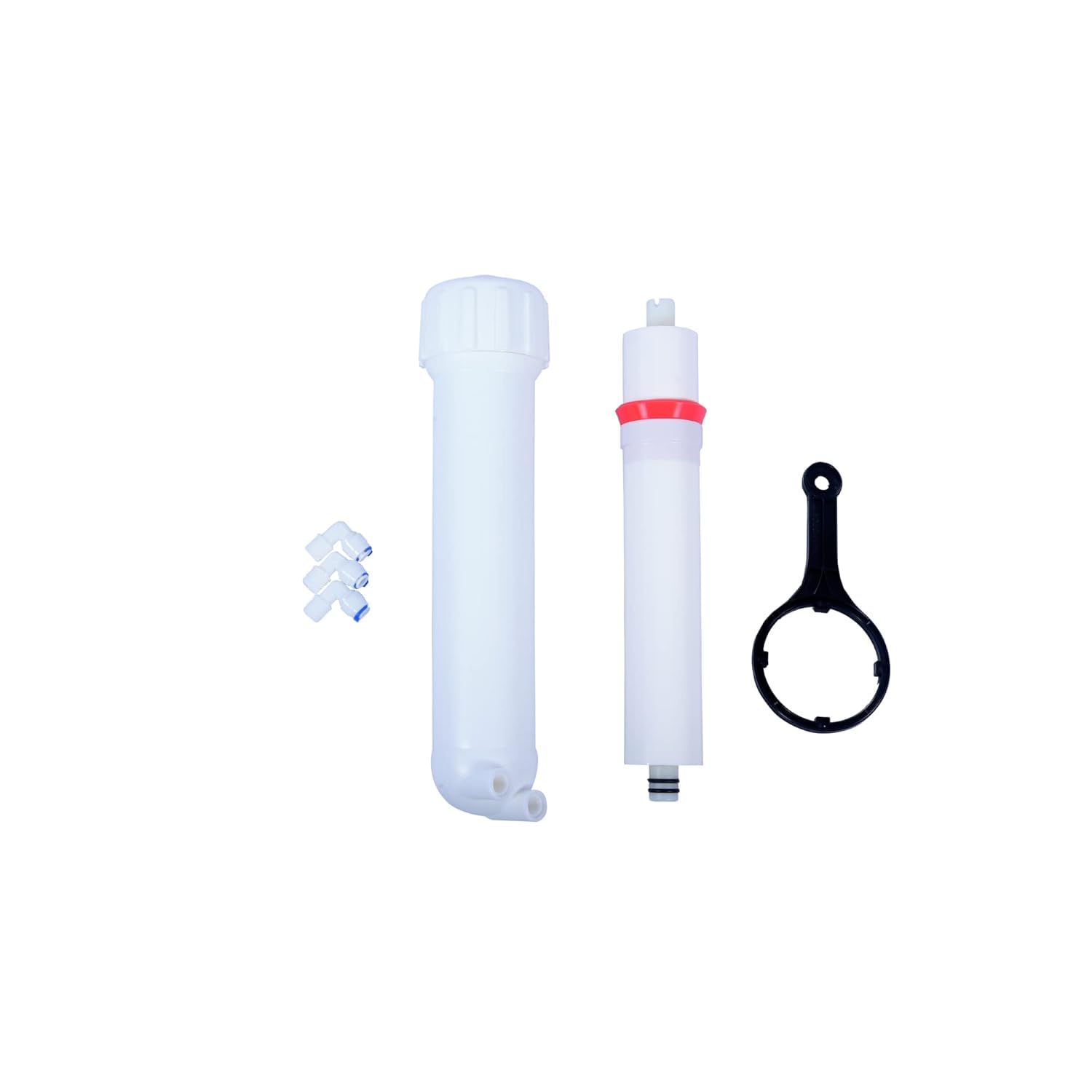 RO-75G-1 RO-Pure 75 GPD 2000 TDS, Suitable for RO Water Purifier Filter | Includes Spanner Wrench, Quick Connect Fittings, Reverse Osmosis System, White Plastic Body, Easy Installation-image-5