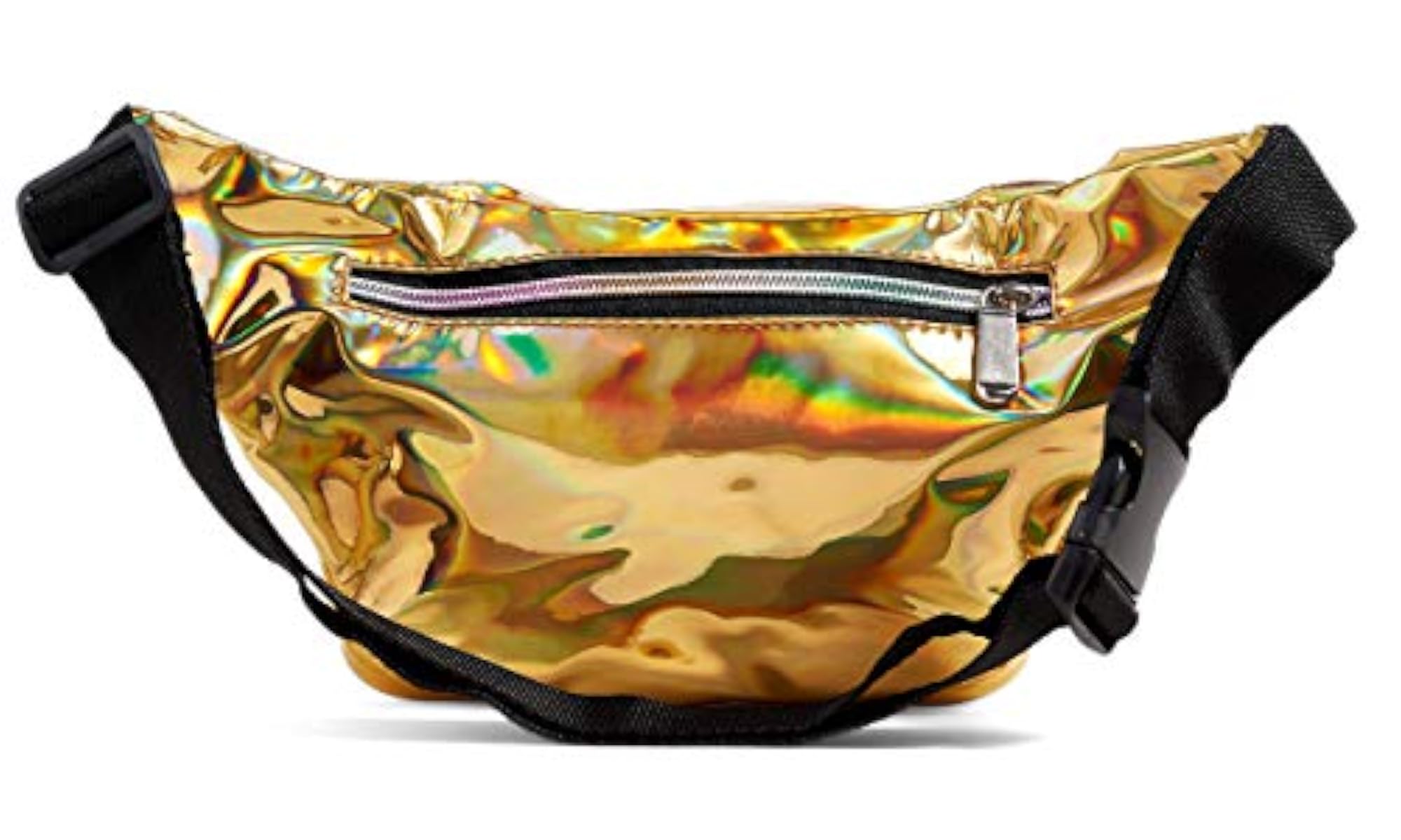 Gold Holographic Rainbow Fanny Pack for Festivals