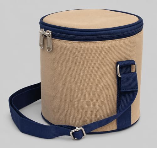 Image of Insulated Lunch Bag, Polyester, for Office, School and Travelling, 1 Litre (Without Containers, Size-6.5 X 6 X 6)
