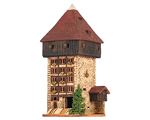 Midene Ceramic Art Tealight Candle Holder Room Decoration Handcrafted Collectible Miniature Light House Rheintohr Tower In Konstanz, Germany D306N* #TOP27