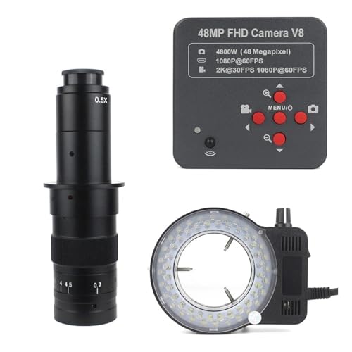 {pANZT[ 48MP 2K HDMI UBS rfIJ TF Xg[W 130X 180X 200X 300X P჌Y 56 LED Cg PCM SMD C͂񂾕tp(With 180X Lens Light)