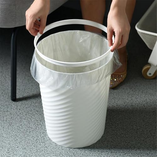 Papelera minimalista abierta negra tamaño grande para baño y cocina 3