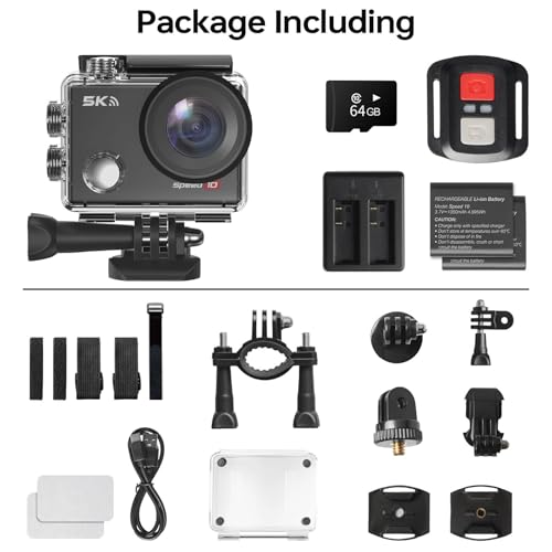 Hiicam HITACSPEED10-A1S1 Speed 10 Action Camera 5K 30Fps Waterproof Camera Underwater 131 Ft thumb #6