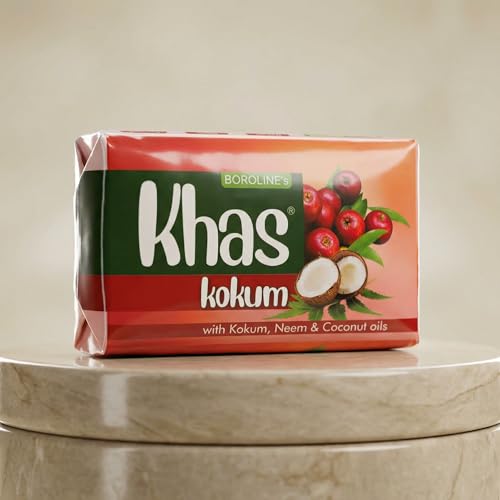 Image of Boroline's Khas Kokum Soap With Deep Cleansing & Moisturizing | With Kokum, Neem & Coconut Oils For All Skin Type (Pack of 5)