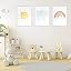 Affiches Chambre Enfant SYLUOQP - Décoration Murale Bébé Fille Garçon Chiffres Nuages 30x40cm Sans Cadre