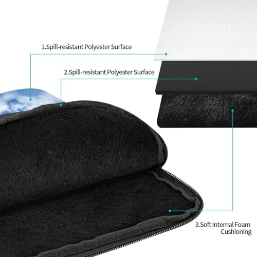 Operating Snowflake Laptop Sleeve Case 15 Inch Suitable For Notebook Computer Tablet Traveling Carrying Simple Case3