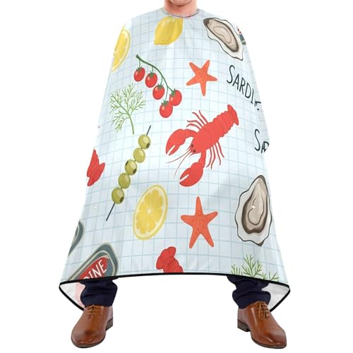 Capa de barbería impermeable para hombres miniatura 1