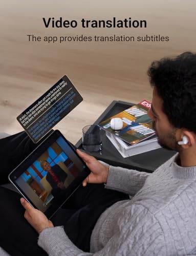 Image of Polypal P1 AI Translation Earbuds Real Time,138 Languages 7-in-1 Translator Earbuds, Audifonos Traductores Ingles Espanol,Speech & Video Translator Bluetooth for Business,Travel,Learning White