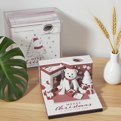 Calendrier 3D 2026 bloc-notes décoration intérieure design Noël - 7