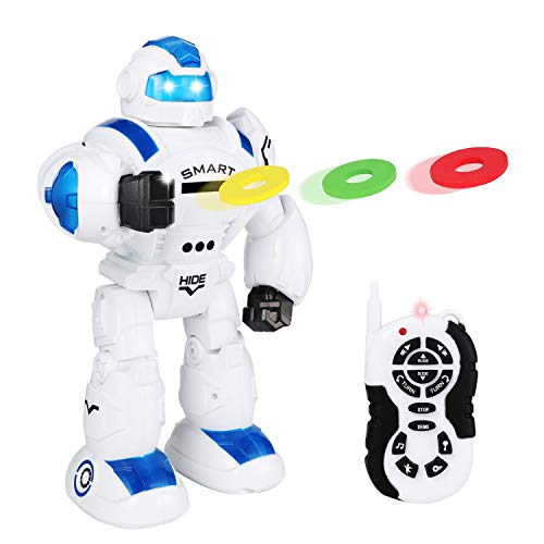 JOYIN Remote Control Intelligent Robot Toy with Infrared Controller, Gesture Sensing, Shooting Discs - //coolthings.us