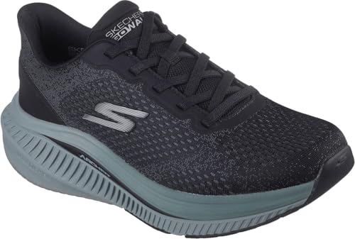 Skechers - Mens Go Walk Max Cushioning Arch Fit - Jonah Slip On Shoes, Color Black/Green, Size: 12 M US