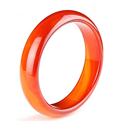 Bracelet en jade pour femme en agate rouge, le jonc chic du quotidien