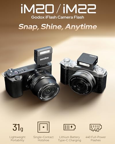 Flash Godox iM20 iFlash con batería de litio de carga rápida tipo C 2