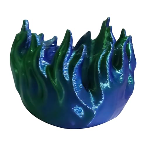Soporte para cerveza impreso en 3D, diseño de llama degradada, lata aislada con patrón azul, enfriador decorativo con ajuste de 12 onzas, soporte delgado estándar, funda para bebidas de Navidad