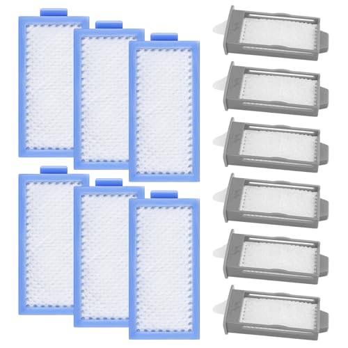Longevity Turtle 12 PCS Filters Compatible with DreamStation 2 Replacement Kit 6 Reusable Pollen Filters 6 Disposable Ultra-Fine Filters Replacement Filter Supplies