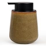 Autumnlife Seifenspender Keramik Spülmittelspender - 350ml Seifenspender Küche mit Groß...
