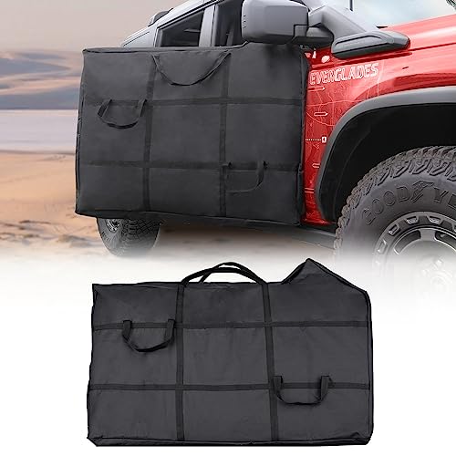 Mabett Front Door Storage Bag for Ford Bronco 2021-2026 Portable Hard Door Protector fit Bronco Accessories 4-Door High Protection (ONLY 1PC)